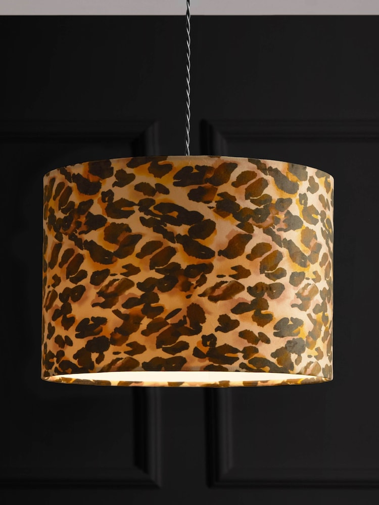 furn. Multi Leopard Lampshade - Image 1 of 5
