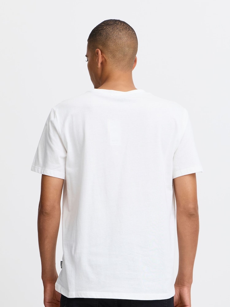 Blend White 100% Cotton Rocket Printed Short Sleeve T-Shirt - Image 2 of 5