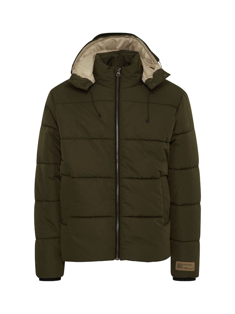 Blend Green Hooded Puffer Coat - Image 5 of 5