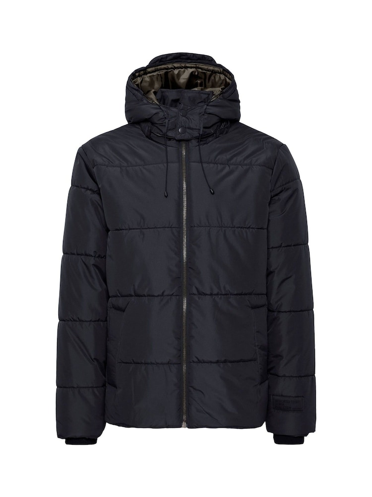 Blend Black Hooded Puffer Coat - Image 5 of 5