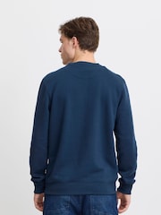 Blend Blue Rust Animal Printed Crew Neck Jumper - Image 4 of 5