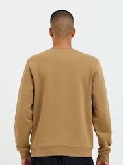 Blend Orange Rust Animal Printed Crew Neck Jumper - Image 4 of 5