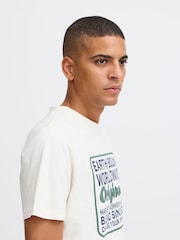 Blend White 100% Cotton Printed Short Sleeve T-Shirt - Image 3 of 5