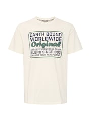 Blend White 100% Cotton Printed Short Sleeve T-Shirt - Image 5 of 5
