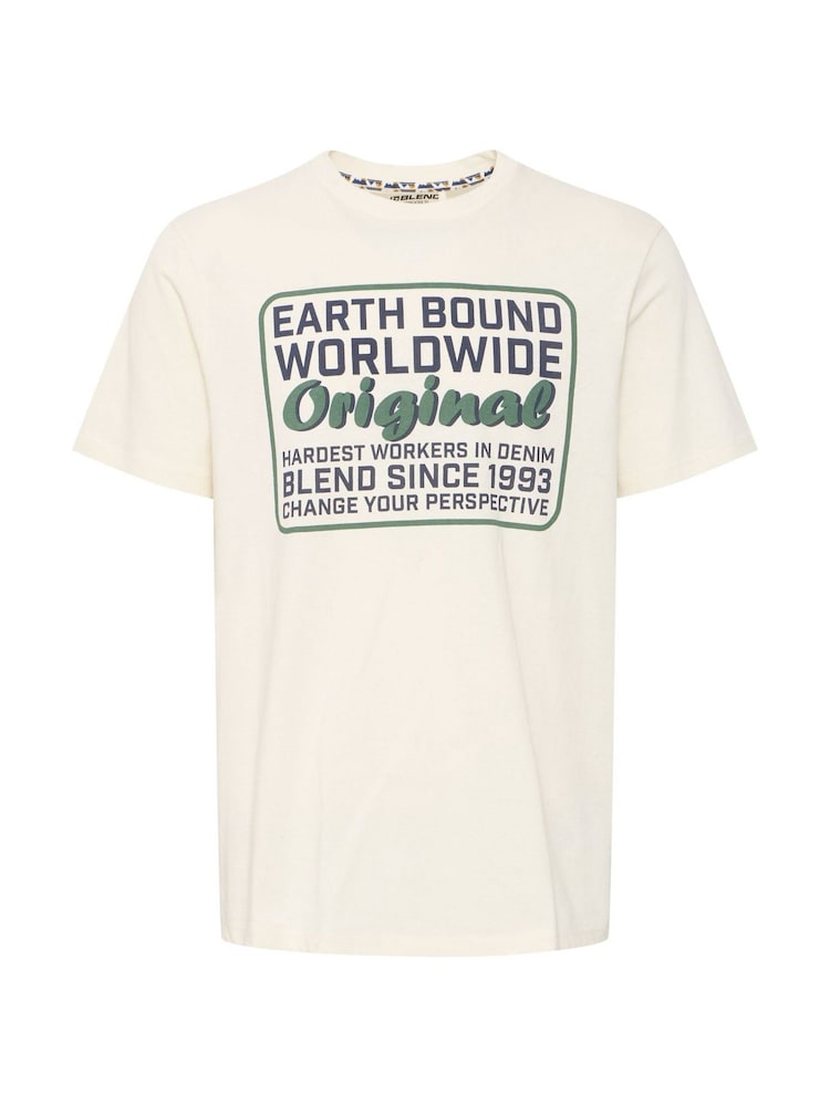 Blend White 100% Cotton Printed Short Sleeve T-Shirt - Image 5 of 5