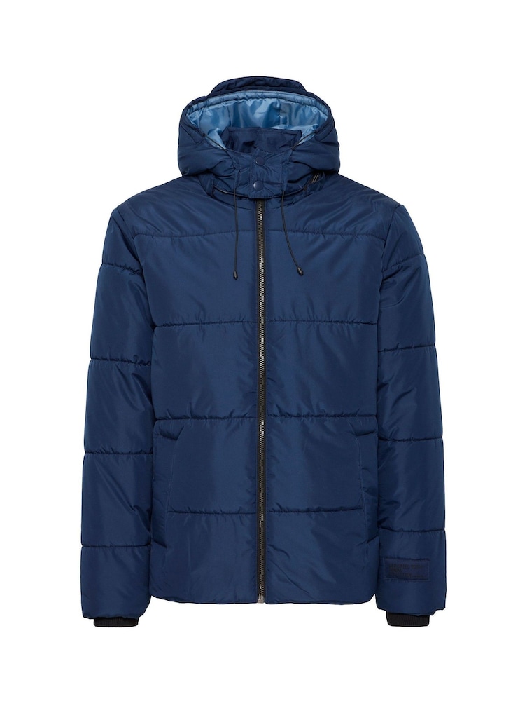 Blend Blue Hooded Puffer Coat - Image 5 of 5
