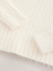 Ecru Fluffy Jumper (3-16yrs) - Image 4 of 4