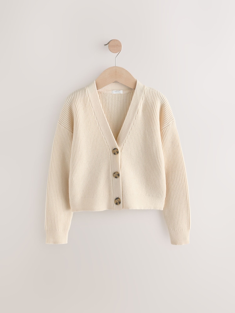 Ecru Boxy Cardigan (3-16yrs) - Image 1 of 4