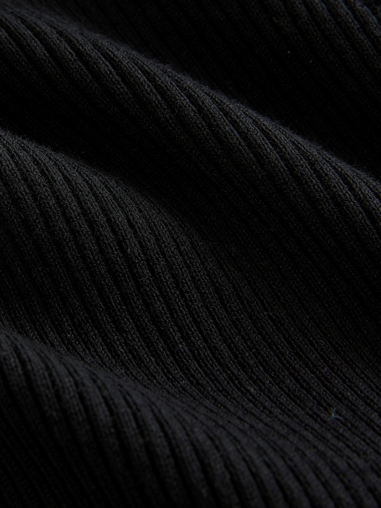 Black Roll Neck Knit Jumper (3-16yrs) - Image 3 of 4