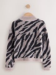Zebra Fluffy Jumper (3-16yrs) - Image 2 of 4