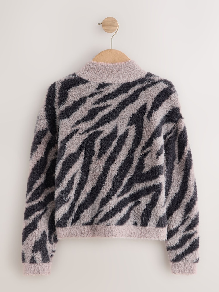 Zebra Fluffy Jumper (3-16yrs) - Image 2 of 4