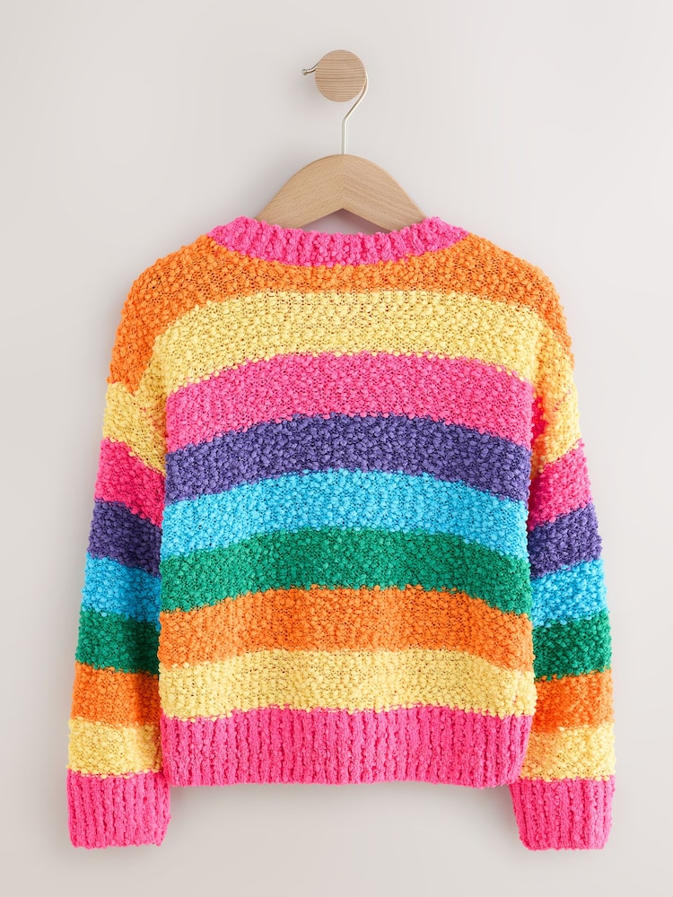 Multi Rainbow Stripe Jumper (3-16yrs) - Image 2 of 4