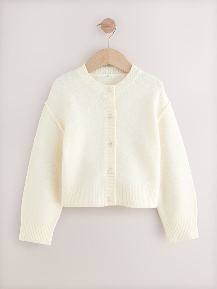 Ecru Button Up Cardigan (3-16yrs) - Image 1 of 4