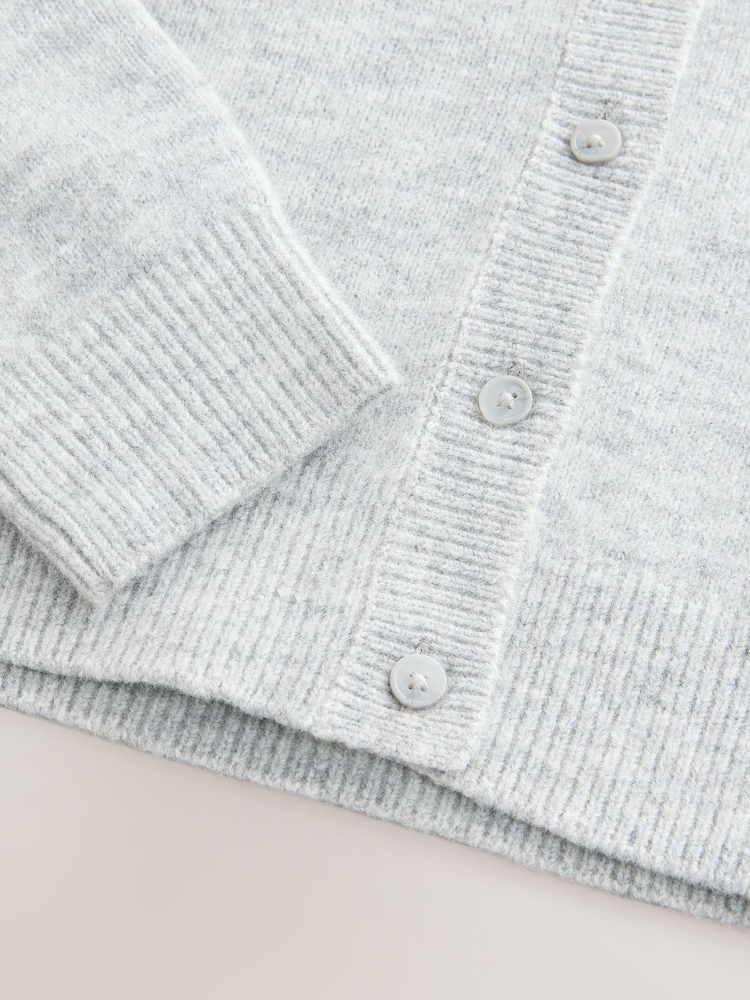Grey Button Up Cardigan (3-16yrs) - Image 4 of 4