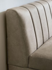 Monza Faux Leather Mink Anderson Storage Dining Bench - Image 6 of 9