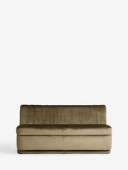 Plush Chenille Moss Green Anderson Storage Dining Bench - Image 6 of 10