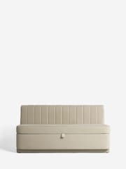 Soft Velvet Pebble Anderson Storage Dining Bench - Image 5 of 9