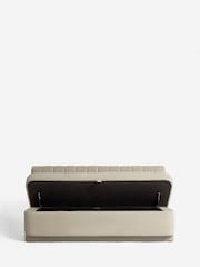 Soft Velvet Pebble Anderson Storage Dining Bench - Image 6 of 9