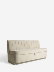 Soft Velvet Pebble Anderson Storage Dining Bench - Image 7 of 9