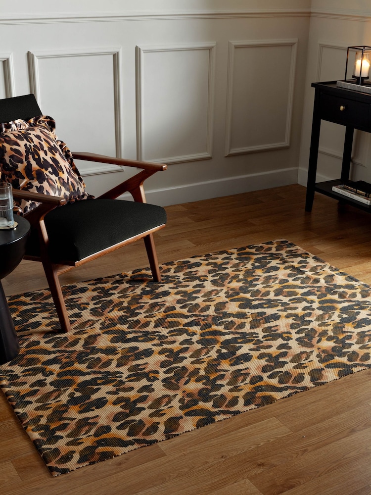 furn. Multi Leopard Rug - Image 1 of 4