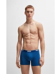 BOSS Natural/ Brown Power Stretch Cotton 3 Pack Boxers - Image 4 of 7