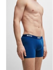 BOSS Natural/ Brown Power Stretch Cotton 3 Pack Boxers - Image 6 of 7