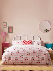 heya home Pink Cherry Gingham Duvet Set - Image 1 of 3