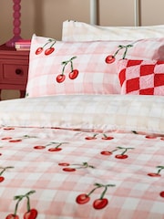 heya home Pink Cherry Gingham Duvet Set - Image 3 of 3