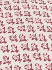 Paoletti Linen Red Seventy Three Lulah Block Print Cushion - Image 6 of 6