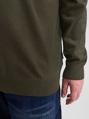 Blend Big & Tall Green Lightweight Crew Neck Knit Jumper - Image 4 of 5