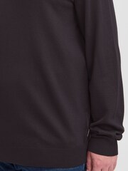 Blend Big & Tall Black Lightweight Crew Neck Knit Jumper - Image 2 of 5