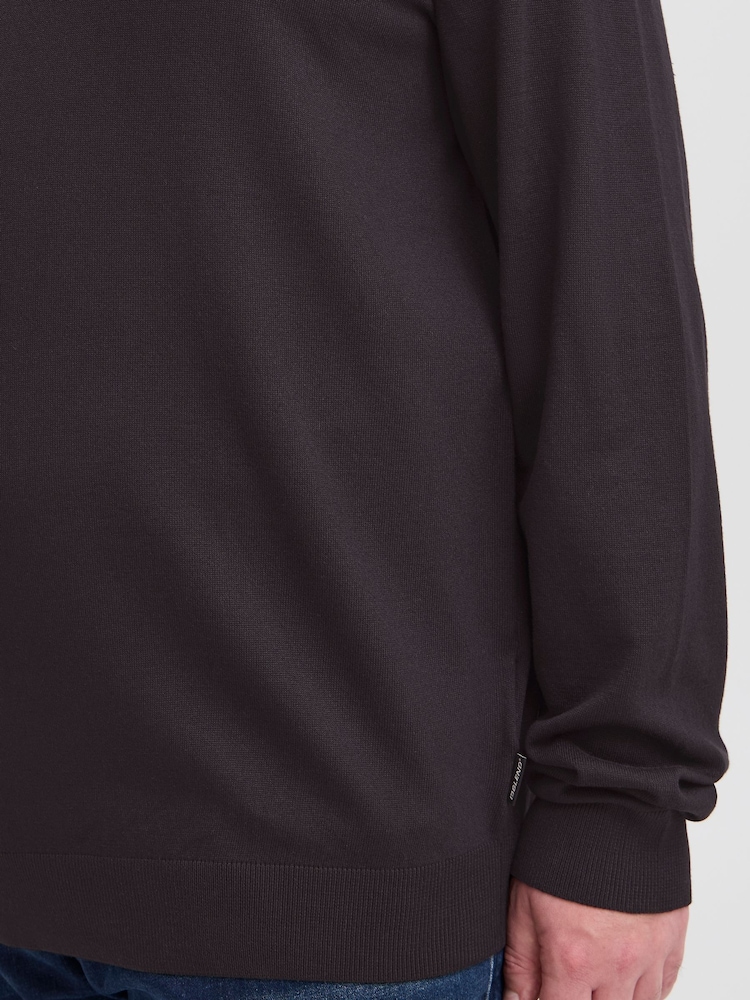 Blend Big & Tall Black Lightweight Crew Neck Knit Jumper - Image 2 of 5