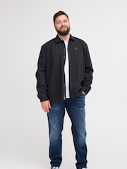 Blend Big & Tall Black Cotton Twill 100% Cotton Overshirt - Image 2 of 5