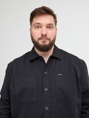 Blend Big & Tall Black Cotton Twill 100% Cotton Overshirt - Image 3 of 5