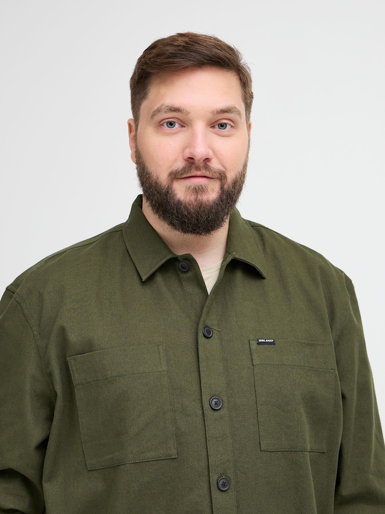 Blend Big & Tall Cotton Twill 100% Cotton Overshirt - Image 3 of 5