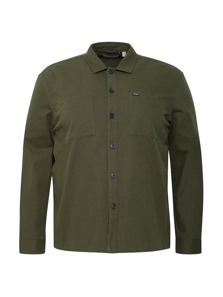 Blend Big & Tall Green Cotton Twill 100% Cotton Overshirt - Image 5 of 5