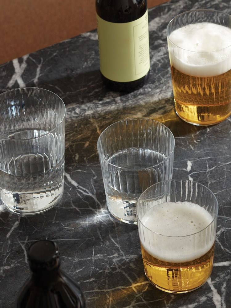 LSA International Set of 4 Clear Gio Line Tumbler 390ml - Image 1 of 6