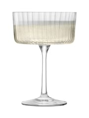 LSA International Clear Gio Line Champagne Cocktail Glasses 230ml Set of 4 - Image 3 of 4