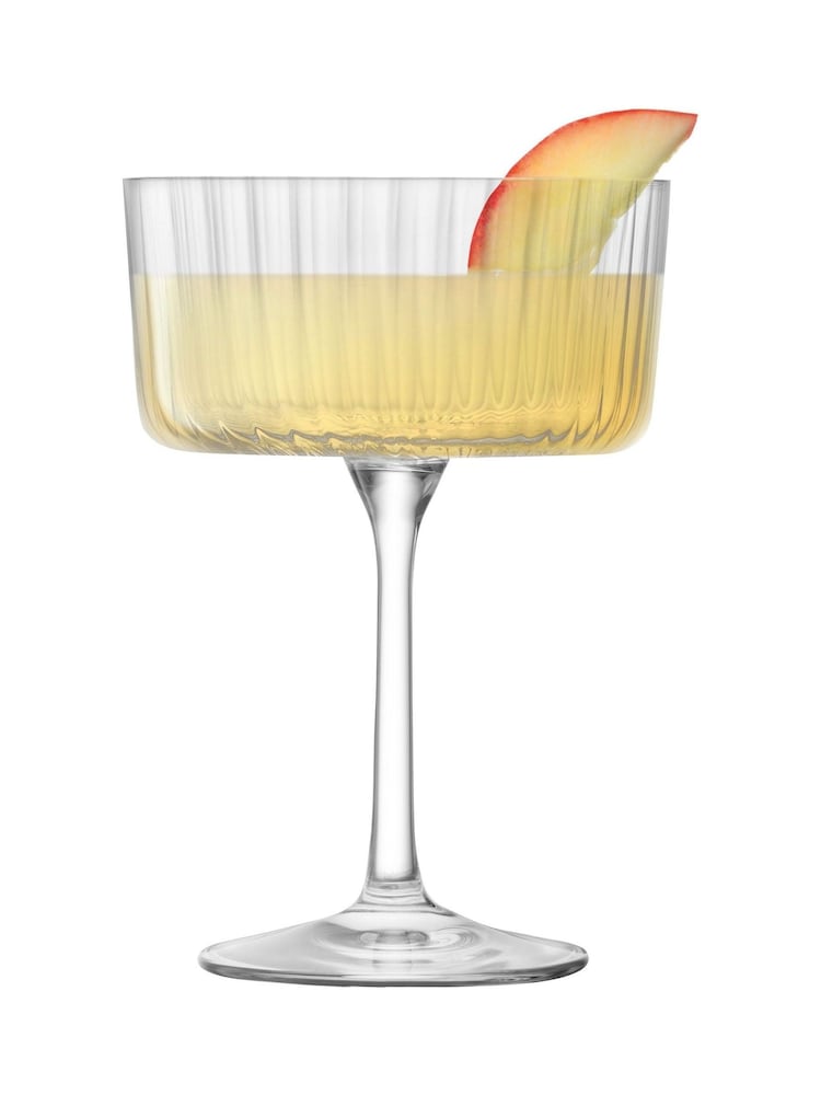 LSA International Clear Gio Line Champagne Cocktail Glasses 230ml Set of 4 - Image 4 of 4