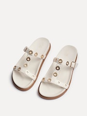 Linzi Natural Notice Studded Sandals - Image 4 of 5