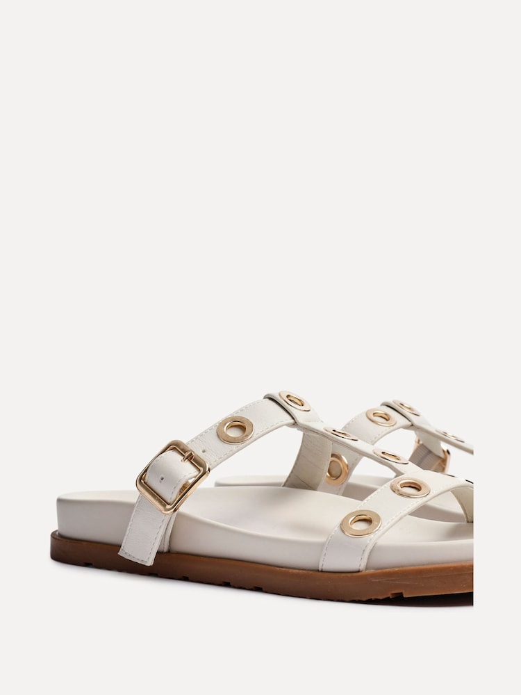 Linzi Natural Notice Studded Sandals - Image 5 of 5