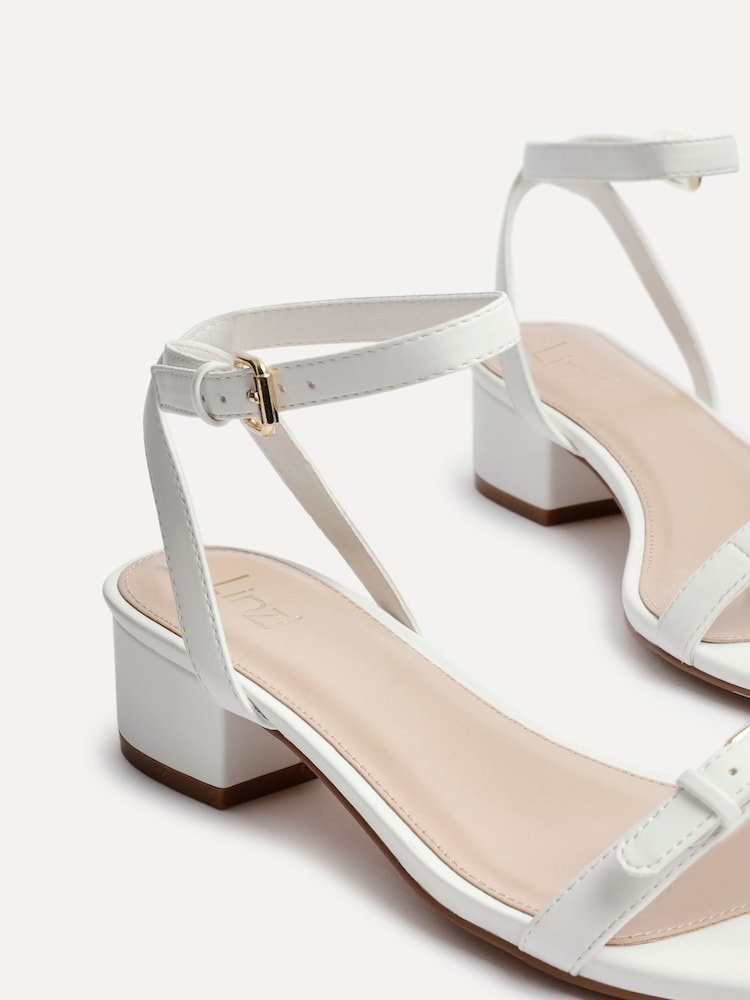 Blanco - Linzi Amanza Bajo Block Heel Sandals With Buckle Detail - Imagen 5 de 5 Blanco - Linzi Amanza Bajo Block Heel Sandals With Buckle Detail - Imagen 5 de 5
