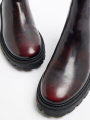 River Island Red Patent Ankle Chelsea Boots - Image 5 of 6
