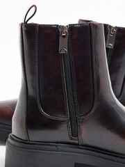 River Island Red Patent Ankle Chelsea Boots - Image 6 of 6