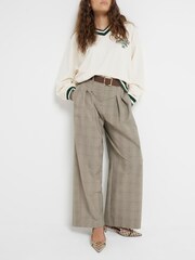 River Island Brown Kitten Heeled Court Shoes - Image 1 of 4