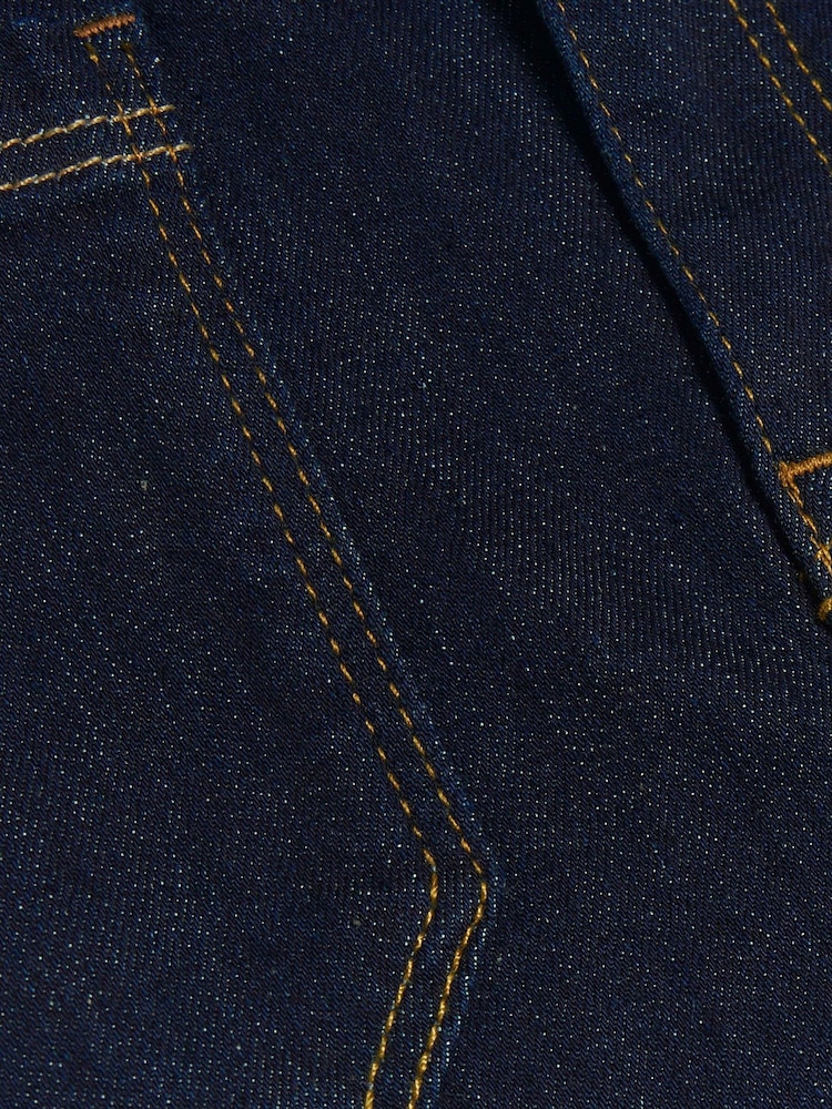 River Island Blue Mid Rise Pocket Front Flare Jeans - Image 6 of 6
