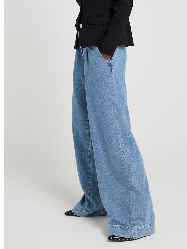 River Island Baggy-Jeans in Tailored-Fit mit mittelhohem Bund - Bild 2 von 4 River Island Baggy-Jeans in Tailored-Fit mit mittelhohem Bund - Bild 2 von 4