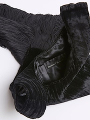 River Island Black Waterfall Tassel Clutch Bag - Image 5 of 5