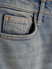 River Island Blue Petite Slim High Rise Straight 100% Cotton Jeans - Image 6 of 6