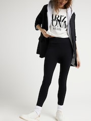 River Island Black 3 Pack High Rise Jersey Leggings - Image 3 of 5